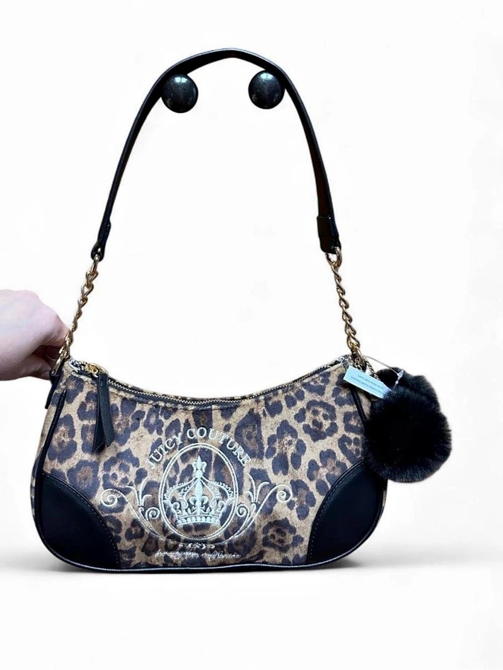 Juicy Couture Leopard Print Shoulder Bag
